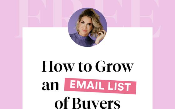 Jenna Kutcher's ad: How to Grow an Email List of Buyers